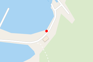 A map showing the Fair Isle Beaches, Fair Isle beach stretch plotted on it