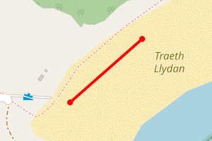 A map showing the Silver Bay beach stretch plotted on it