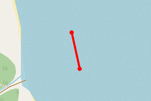A map showing the Primrose Valley, Filey beach stretch plotted on it
