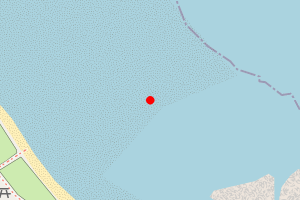A map showing the Coldingham Bay beach stretch plotted on it