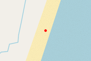 A map showing the Balmedie beach stretch plotted on it