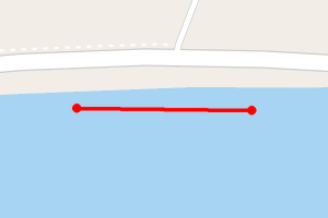 A map showing the Middle of Braighe Minch side beach stretch plotted on it