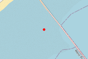 A map showing the Blyth beach stretch plotted on it