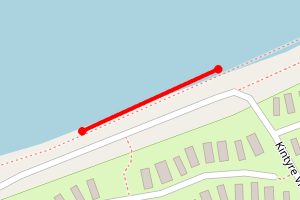 A map showing the Heads of Ayr beach stretch plotted on it