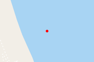 A map showing the Scratby steps beach stretch plotted on it
