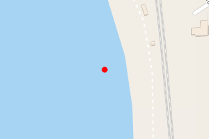A map showing the Deganwy beach stretch plotted on it