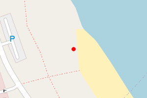 A map showing the Saltpans (The) (Amble) beach stretch plotted on it