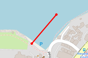 A map showing the Porth Beach, Newquay beach beach stretch plotted on it